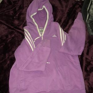Purple adidas hoodie